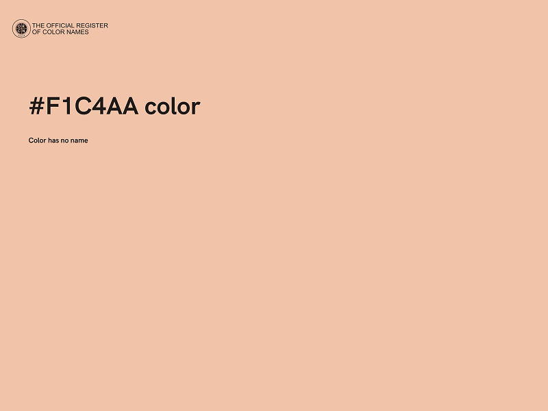 #F1C4AA color image