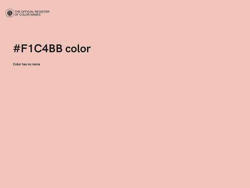 #F1C4BB color image