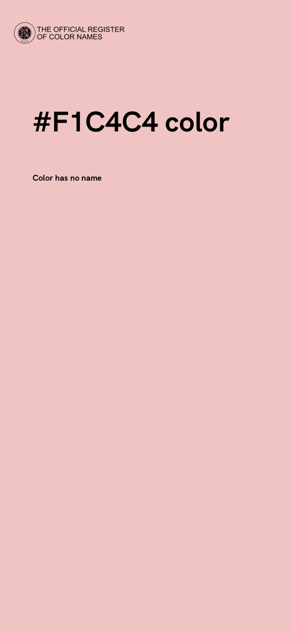 #F1C4C4 color image