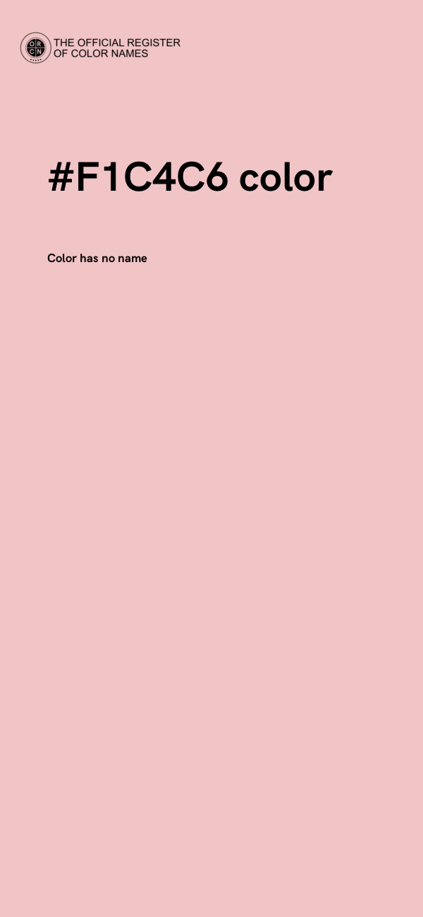 #F1C4C6 color image