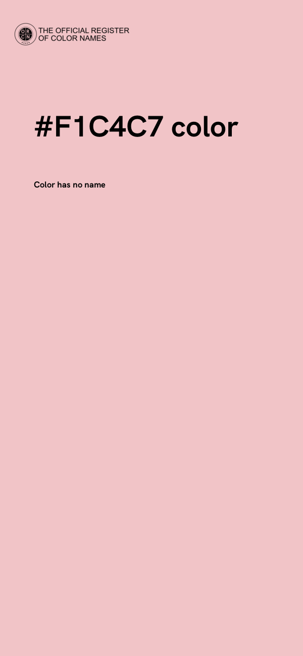 #F1C4C7 color image