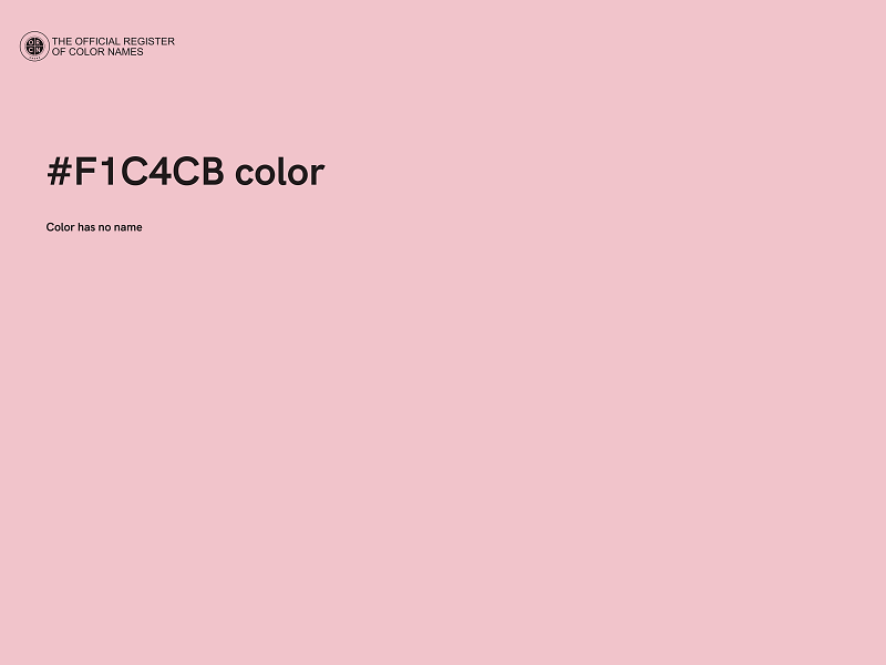 #F1C4CB color image