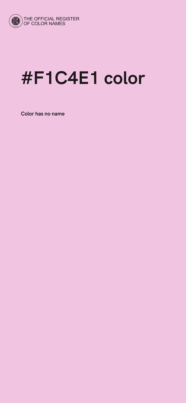 #F1C4E1 color image