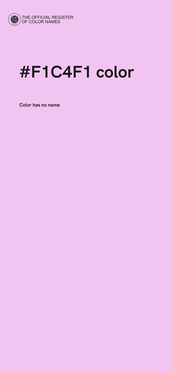 #F1C4F1 color image