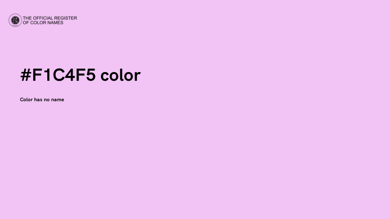#F1C4F5 color image
