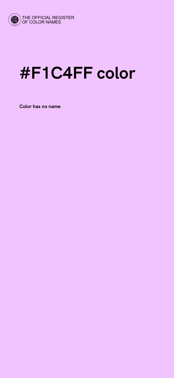 #F1C4FF color image