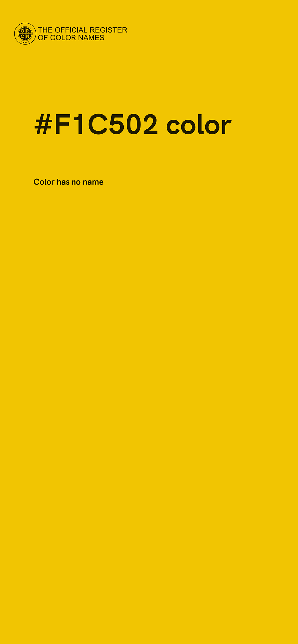 #F1C502 color image