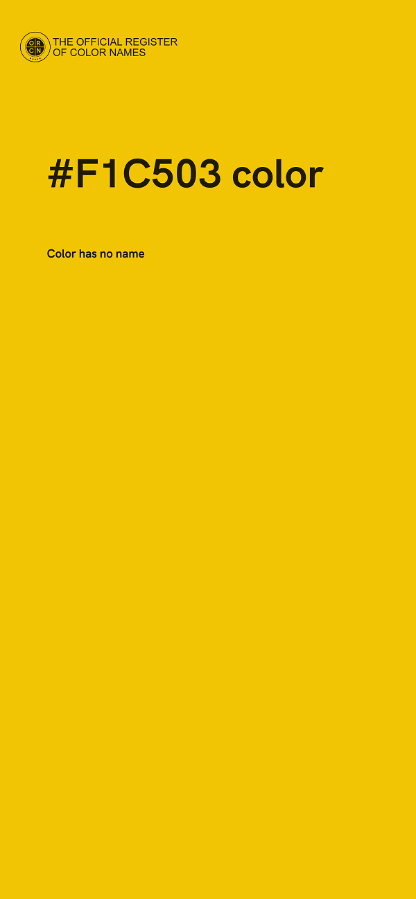 #F1C503 color image