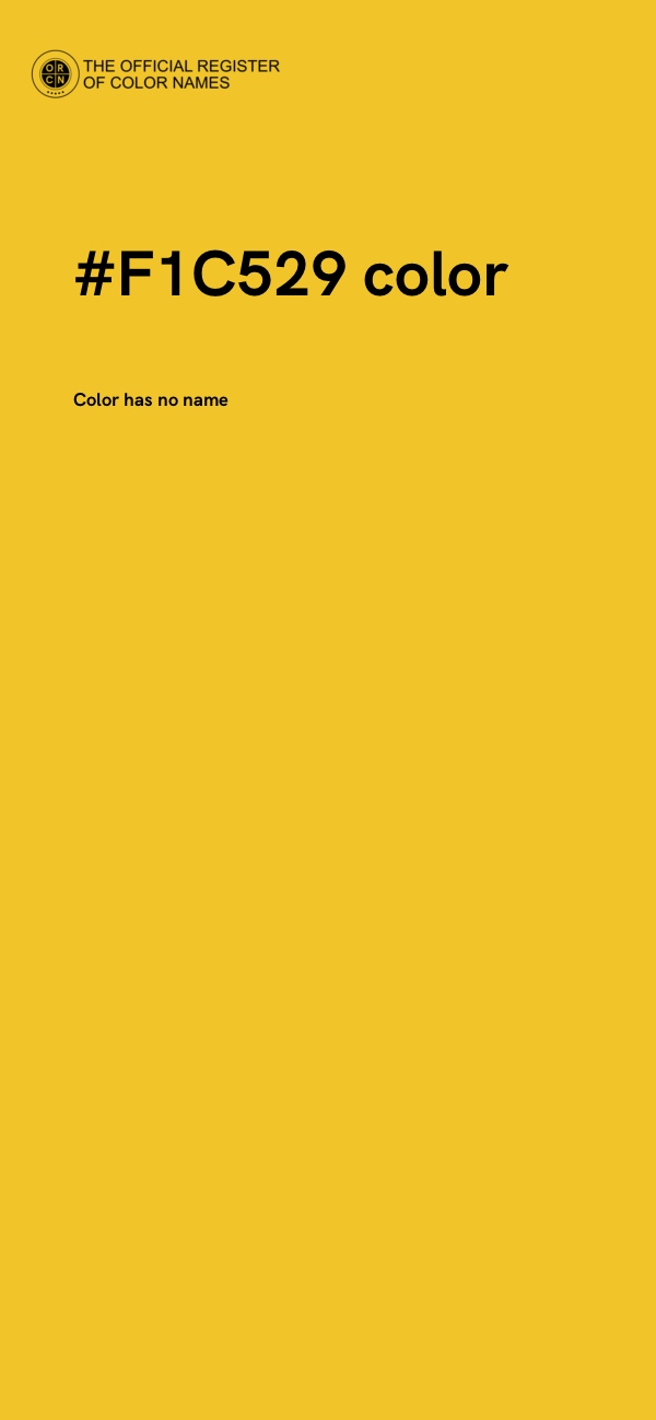 #F1C529 color image