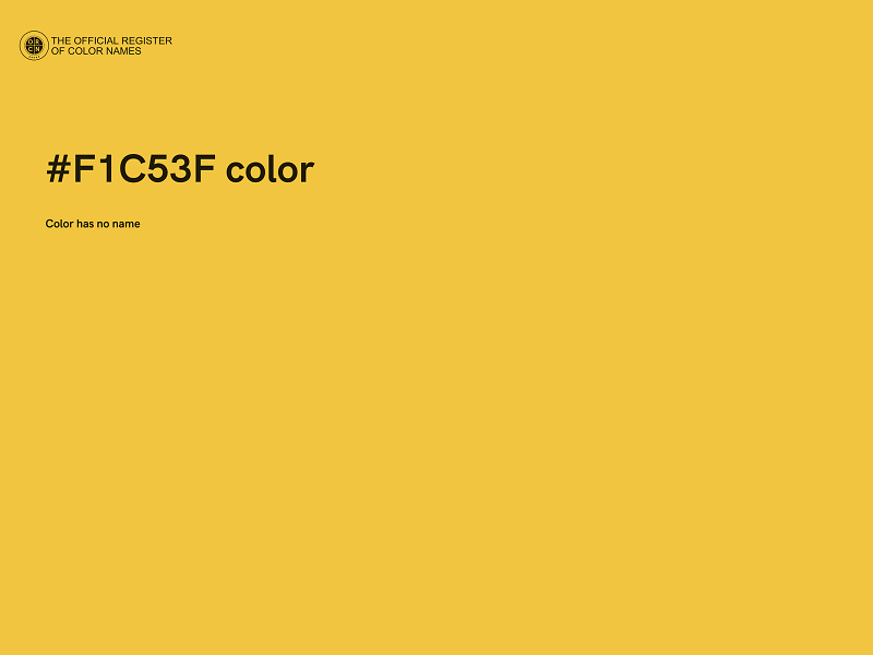 #F1C53F color image