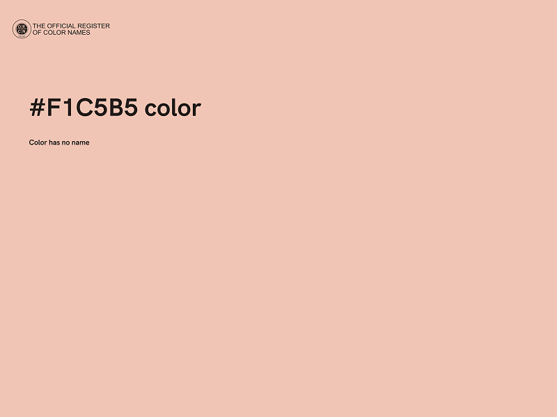 #F1C5B5 color image