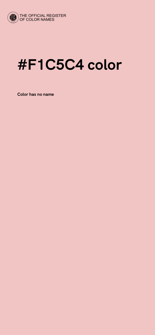 #F1C5C4 color image