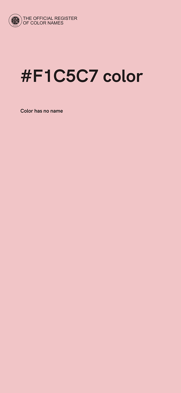 #F1C5C7 color image