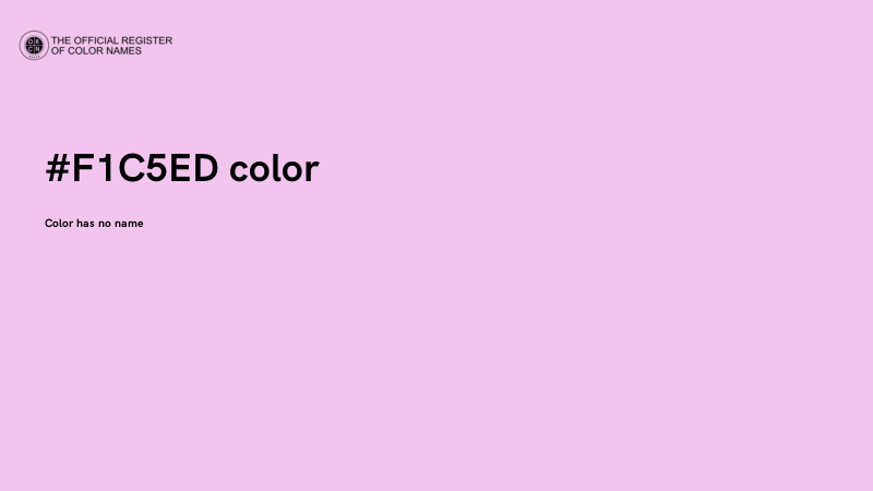 #F1C5ED color image