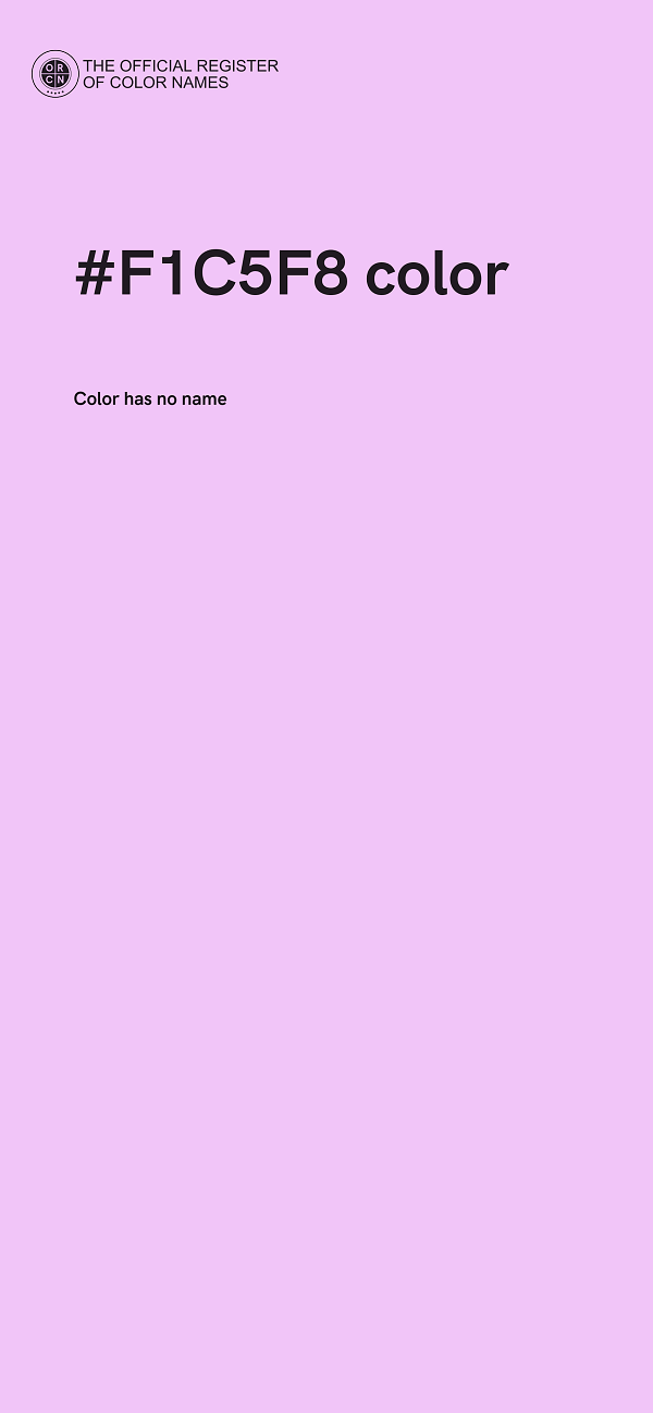 #F1C5F8 color image