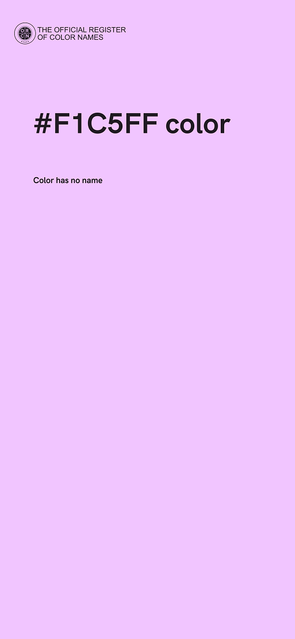 #F1C5FF color image