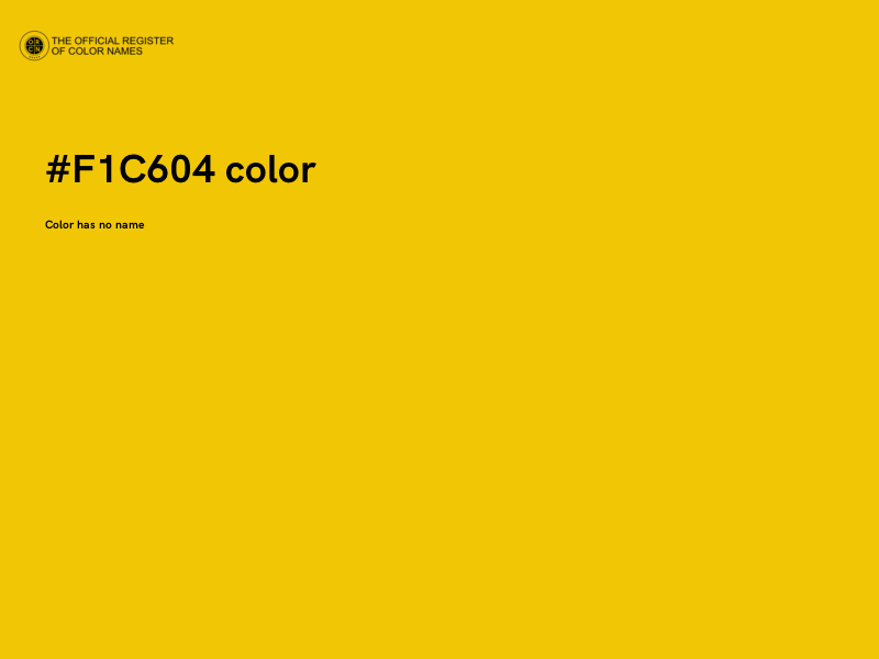 #F1C604 color image
