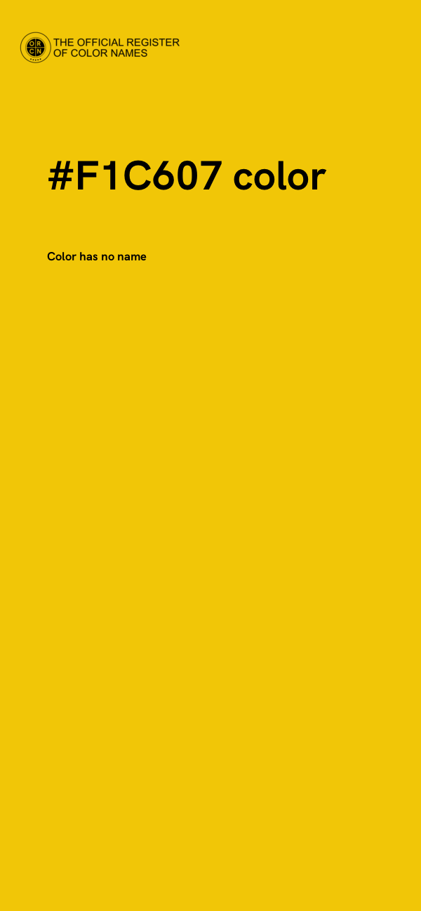 #F1C607 color image