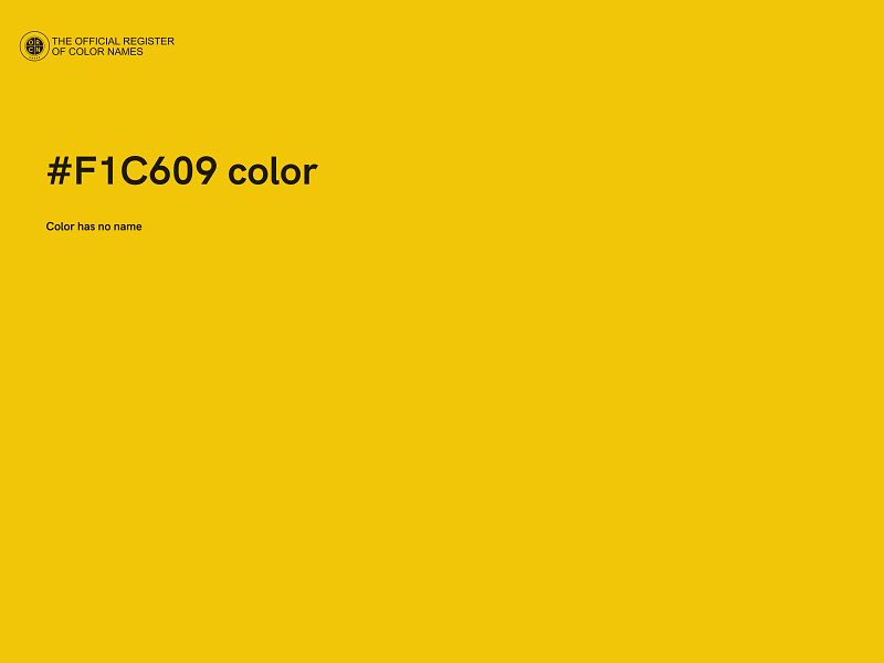 #F1C609 color image