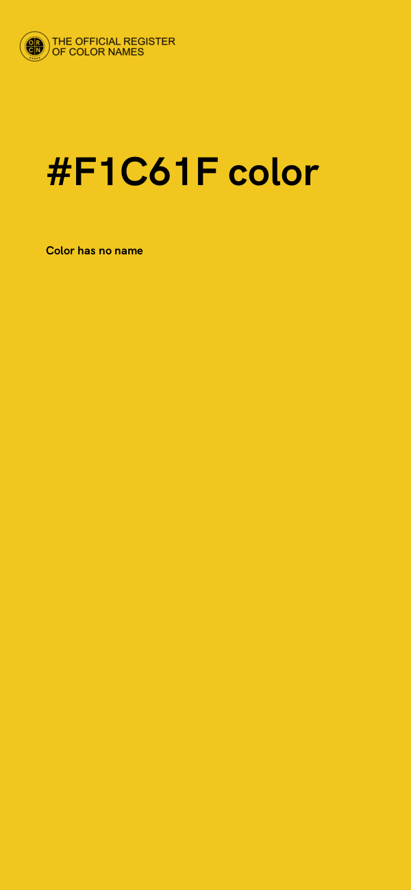 #F1C61F color image
