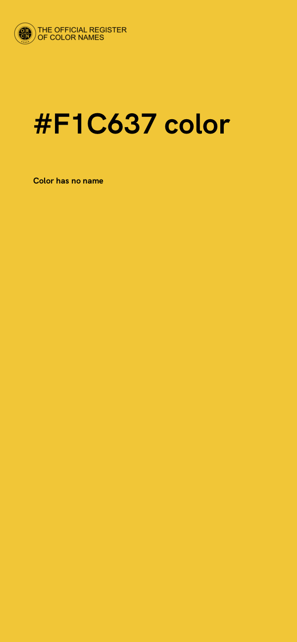 #F1C637 color image