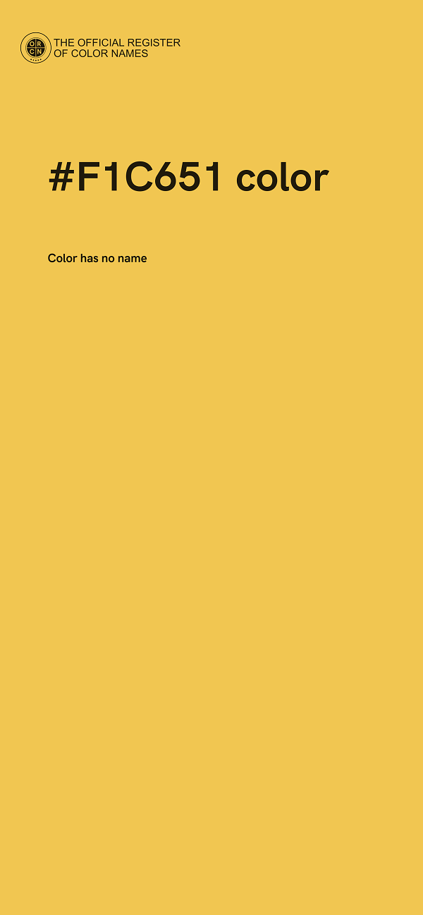 #F1C651 color image
