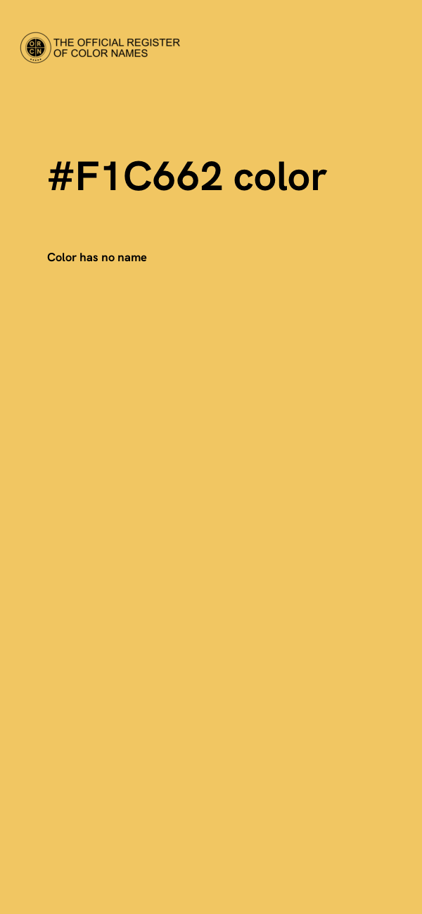 #F1C662 color image