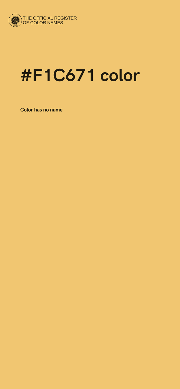 #F1C671 color image