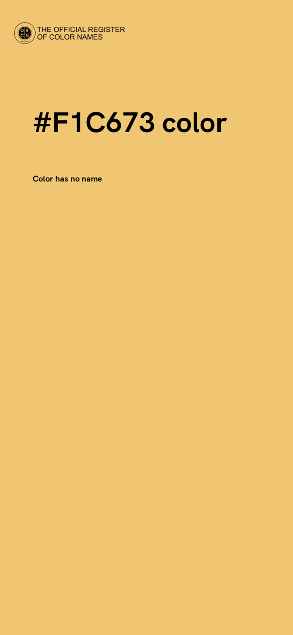 #F1C673 color image