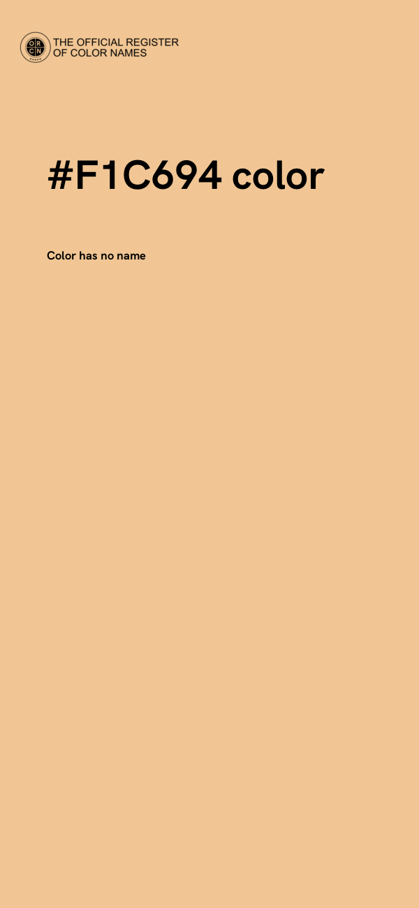 #F1C694 color image