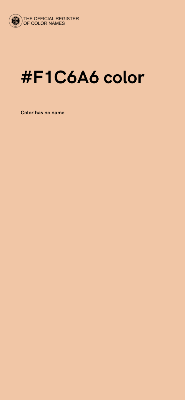 #F1C6A6 color image