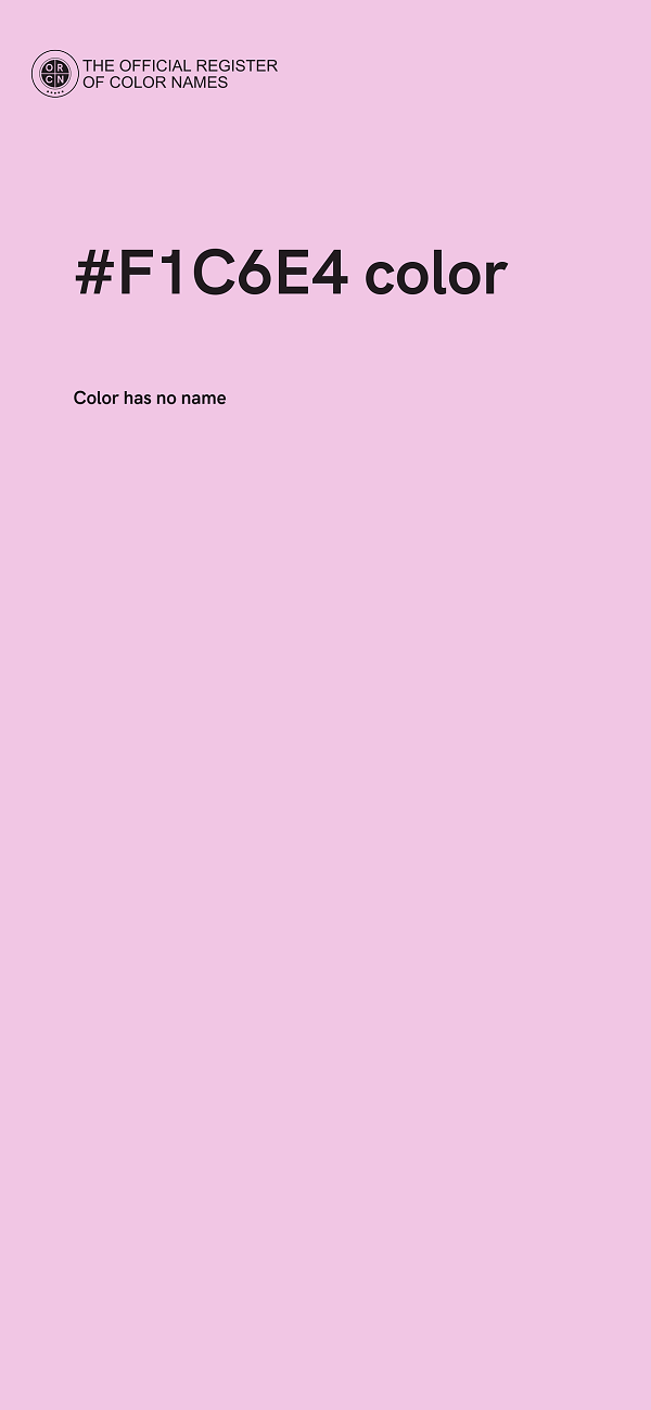 #F1C6E4 color image