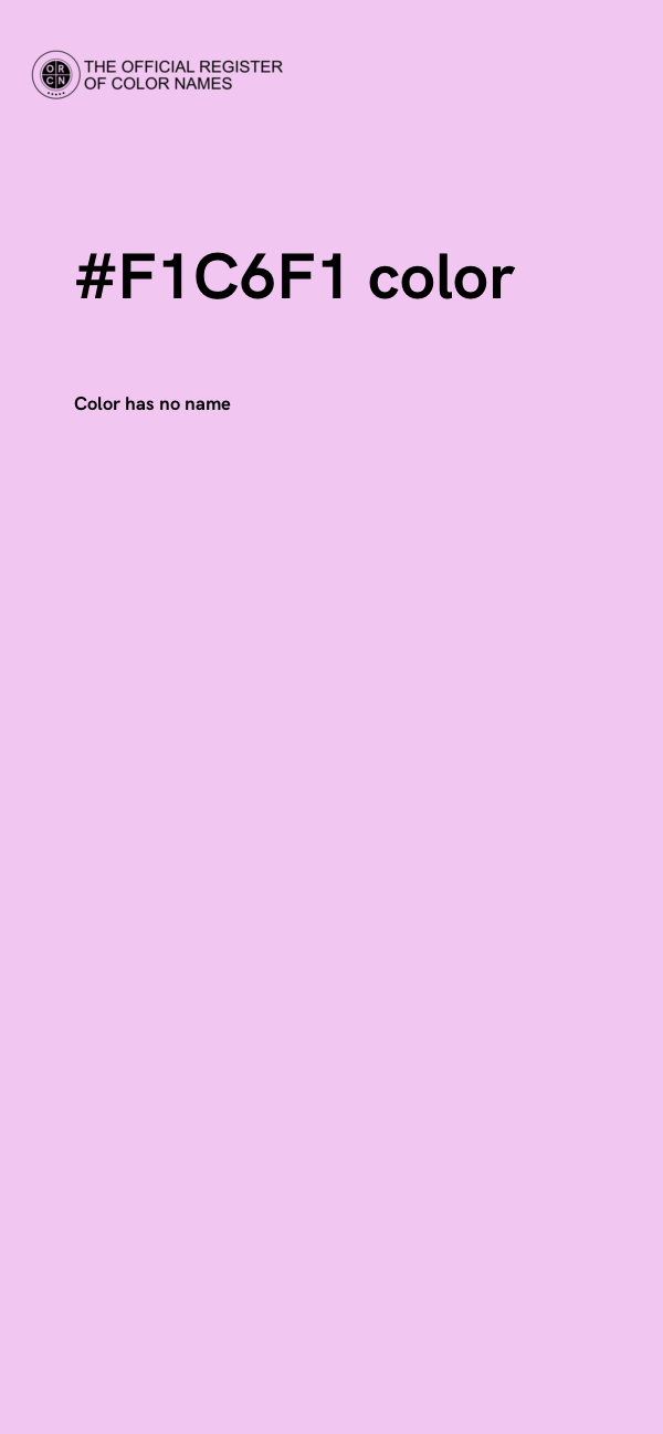 #F1C6F1 color image