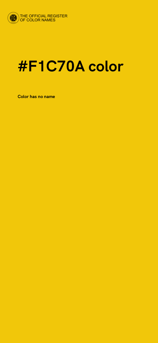 #F1C70A color image