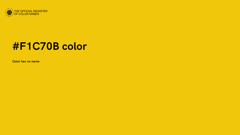 #F1C70B color image