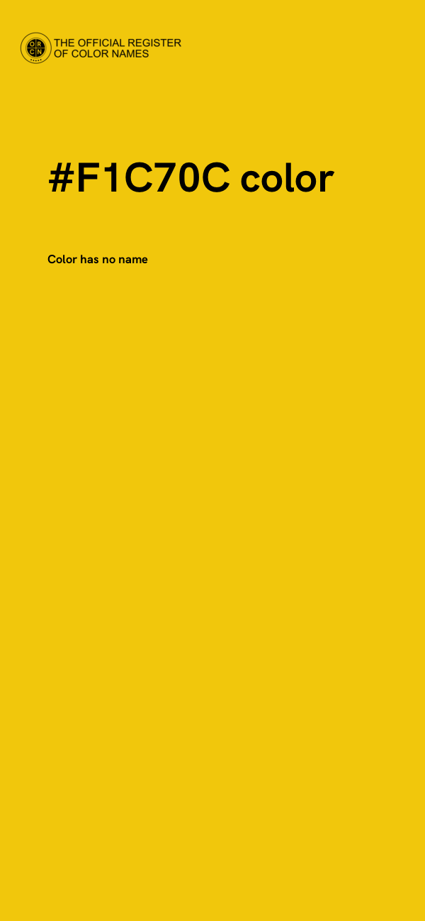 #F1C70C color image