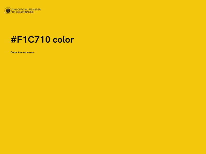 #F1C710 color image