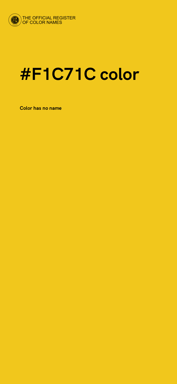 #F1C71C color image