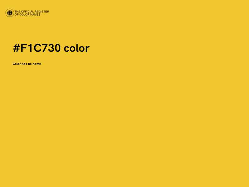 #F1C730 color image