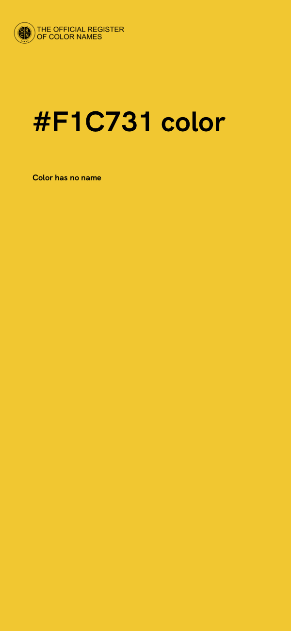 #F1C731 color image