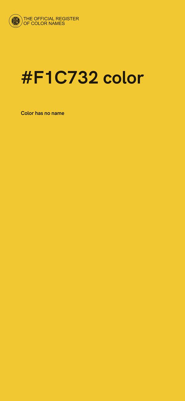 #F1C732 color image