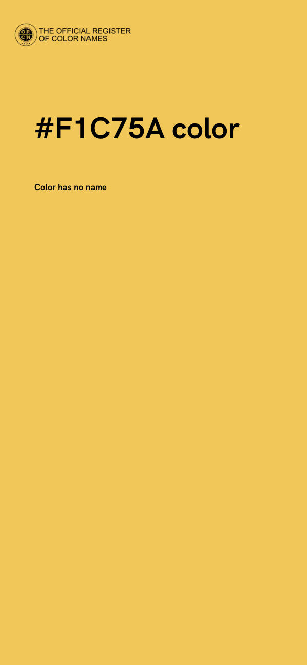 #F1C75A color image