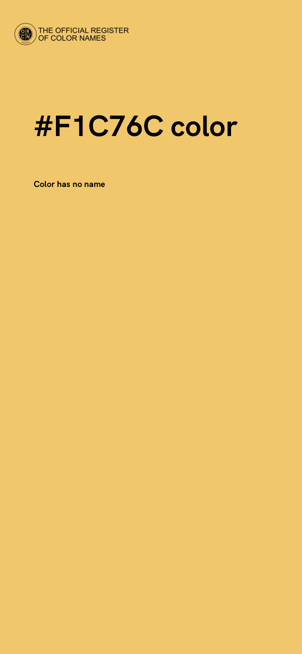 #F1C76C color image