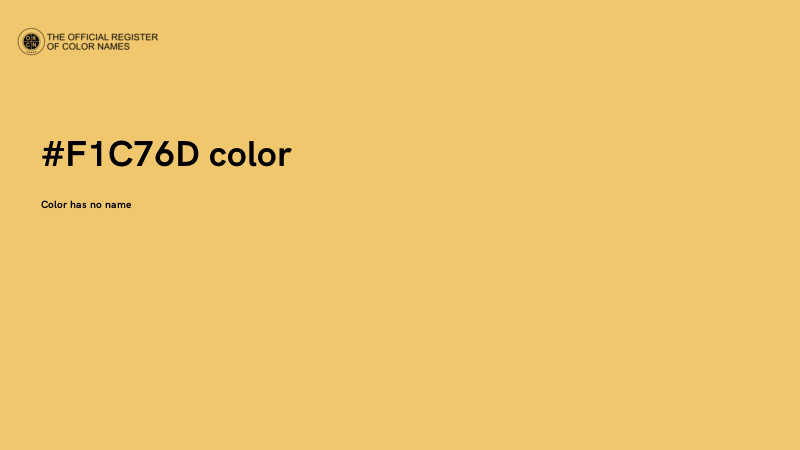 #F1C76D color image