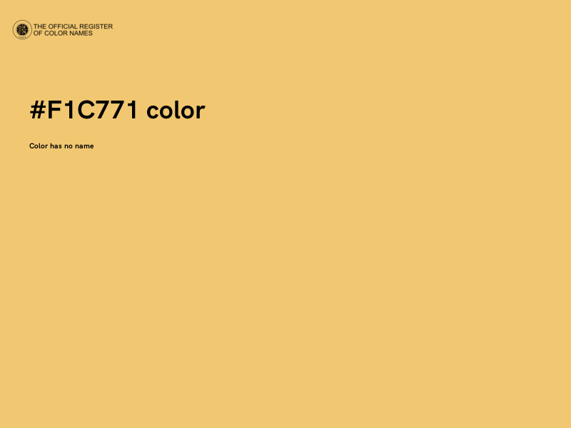 #F1C771 color image