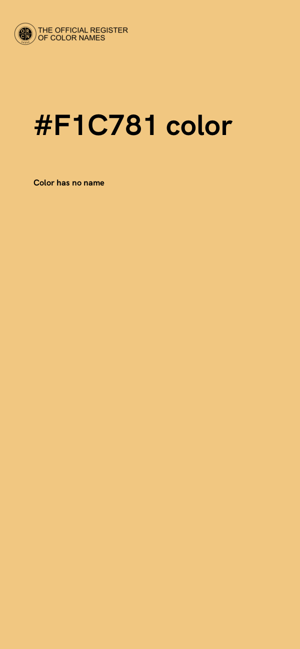 #F1C781 color image