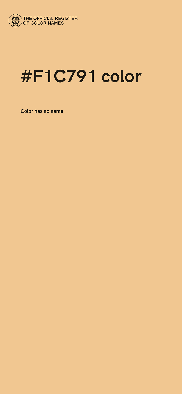 #F1C791 color image