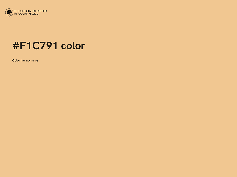 #F1C791 color image
