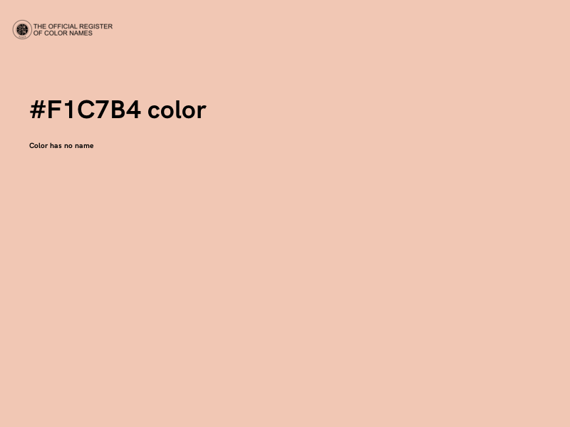 #F1C7B4 color image