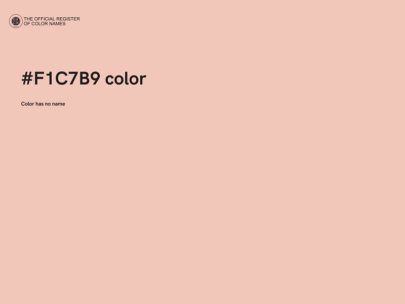 #F1C7B9 color image